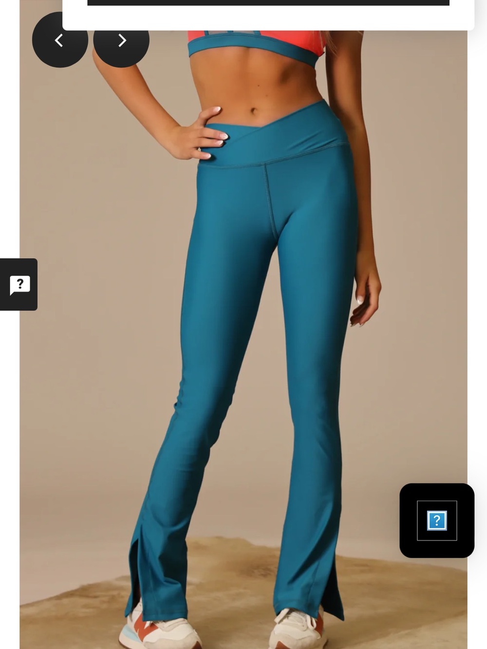 High-Waist Teal Flare Leggings - Women's Boot Cut Active Pants